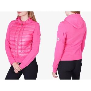 Moncler Women's Pink Hooded Jacket